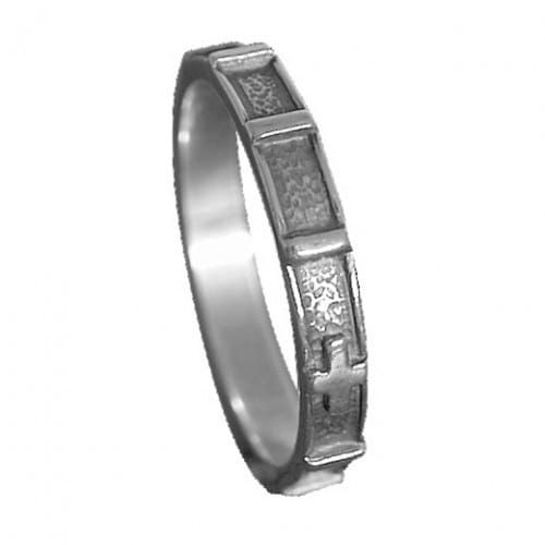 Różaniec na palec srebrny - obrączka e-religijne.pl