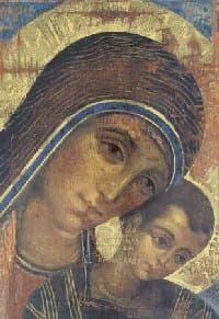 Pocztówka reprodukcja ikony Madonna Kiko e-religijne.pl