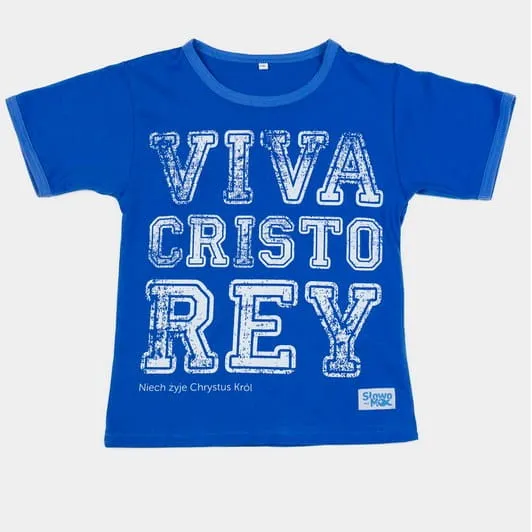 Koszulka religijna dziecięca "VIVA CRISTO REY"  e-religijne.pl