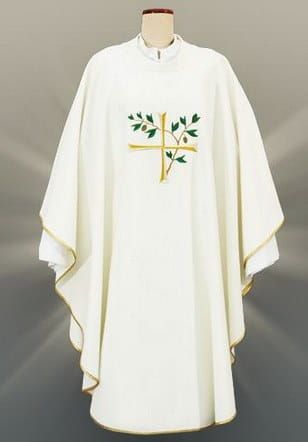 Ornat biały haftowany KB68 e-religijne.pl
