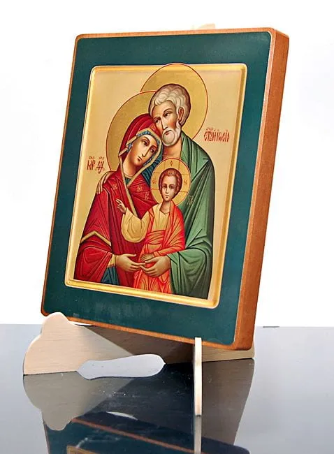 Ikona Świętej Rodziny (reprodukcja 18 cm x 22 cm) księgarnia religijna _ sklep chrześcijański _ikony _ kadzielnice