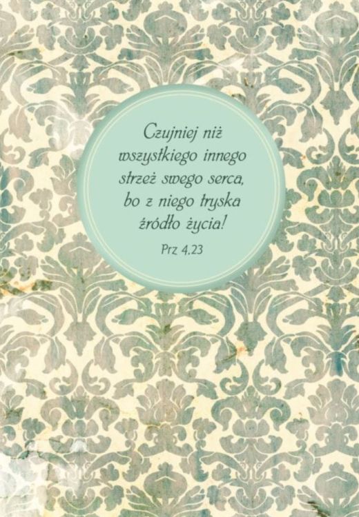 Sklep chrześcijański e-religijne.pl: Zeszyt - notatnik chrześcijański - "Czujniej niż wszystkiego innego strzeż swego serca"