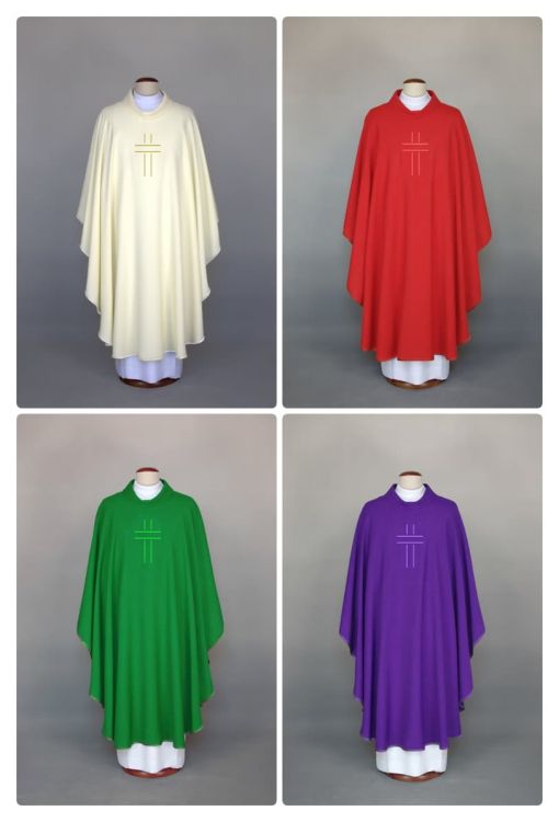 Ornaty we wszystkich kolorach zestaw 1-340 sklep liturgiczny szycie ornatów