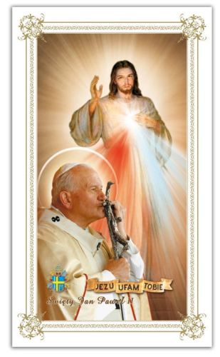UPOMINKI RELIGIJNE i DEWOCJONALIA - Obrazki Jezu ufam Tobie z koronką do Miłosierdzia Bożego - sklep