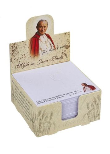 Księgarnia chrześcijańska - sklep religijny: Notes na biurko - karteczki z myślami św. Jana Pawła II