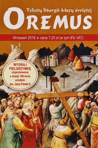 Oremus na WRZESIEŃ 2019 - teksty liturgii Mszy Świętej sklep chrześcijański e-religijne.pl wydawnictwo PROMIC