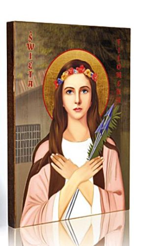 Ikona Święta Filomena 17 x 23 sklep chrześcijański ikony i obrazy religijne
