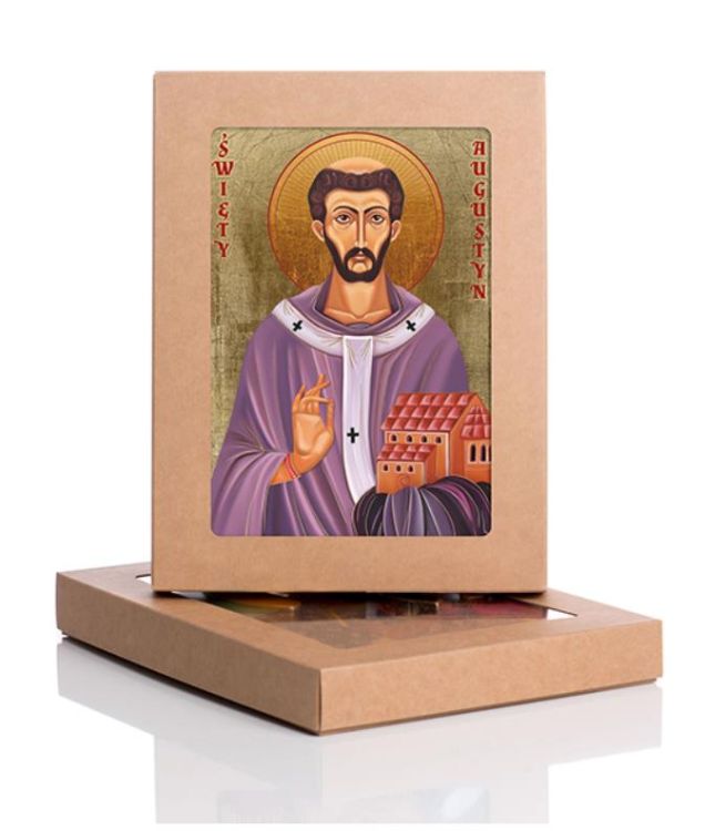 Ikona Świętego Augustyna 12 x 16 sklep z upominkami religijnymi