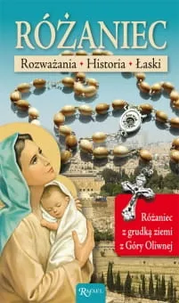 Różaniec. Rozważania. Historia. Łaski. Książka wraz z Różańcem z grudką ziemi z Ogrodu Oliwnego - ks. Edward Staniek e-religijne.pl