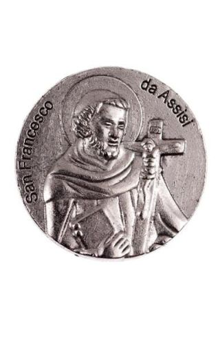 Sklep z dewocjonaliami | Magnes metalowy Święty Franciszek z Asyżu M004 |