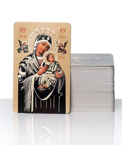 Księgarnia | dewocjonalia i druki | Obrazki z modlitwą do Matki Bożej Nieustającej Pomocy (100 sztuk)