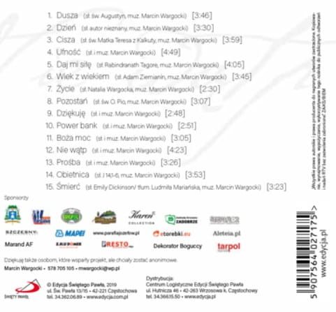 Chrześcijańskie granie: Nie wątp - Marcin Wargocki - płyta z muzyką chrześcijańską sklep
