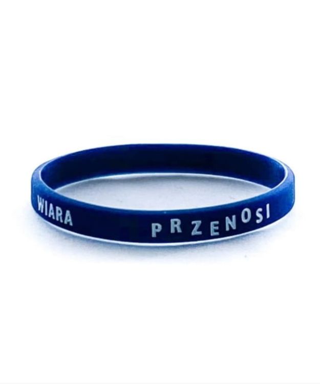 "WIARA przenosi góry" opaska silikonowa dla dzieci