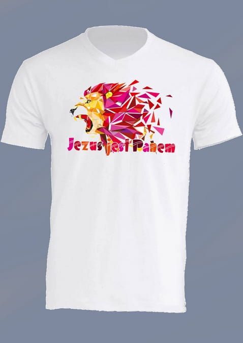 Chrześcijański T-SHIRT "JEZUS JEST PANEM" sklep chrześcijański e-religijne.pl