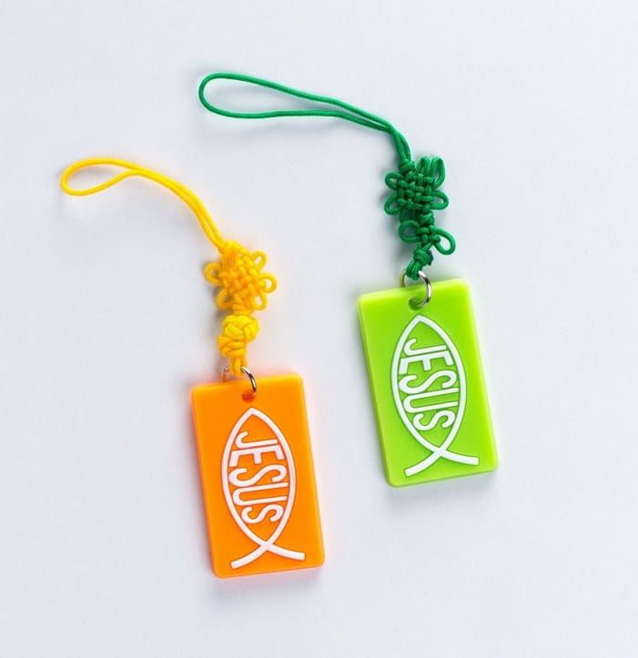 Religijna zawieszka do telefonu - Rybka e-religijne.pl