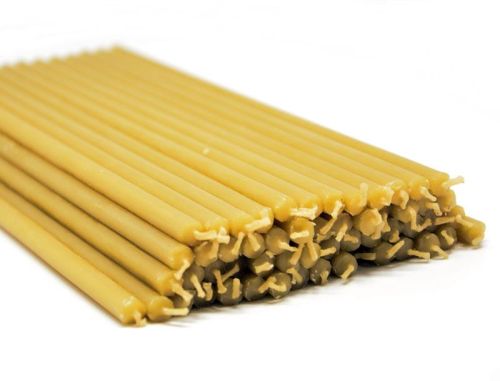 Sklep świece cienki prawosławne ofiarki woskowe | Świece woskowe cienkie prawosławne 20 cm - 150 sztuk