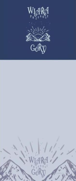 Notes magnetyczny na lodówkę "Wiara przenosi góry" sklep chrześcijański | księgarnia  upominki religijne