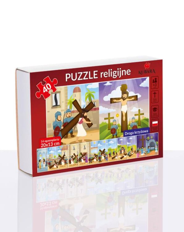 Sklep chrześcijański | Puzzle Droga Krzyżowa - zestaw 14 obrazków