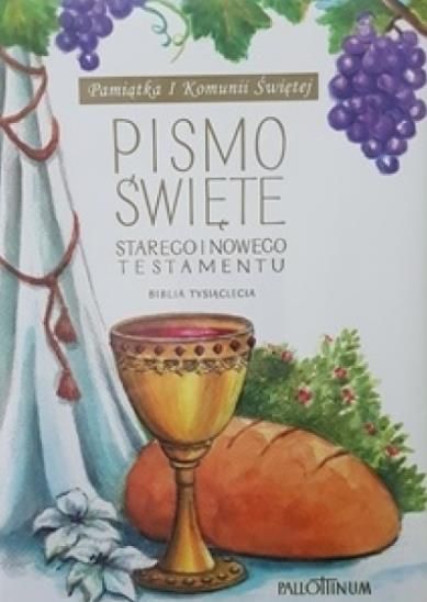 Wydawnictwo Pallottinum - Biblia na I Komunię Świętą w obwolucie i ze specjalną wklejką