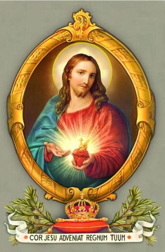 Sklep z dewocjonaliami - produkty sakralne - Obrazek Najświętsze Serce Pana Jezusa (paczka 100 sztuk)