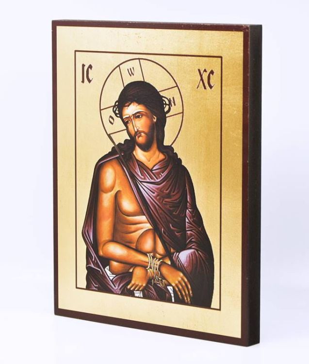 Sklep z ikonami - ikony na Wielki Post Ikona Chrystus Cierpiący 19 x 24 cm