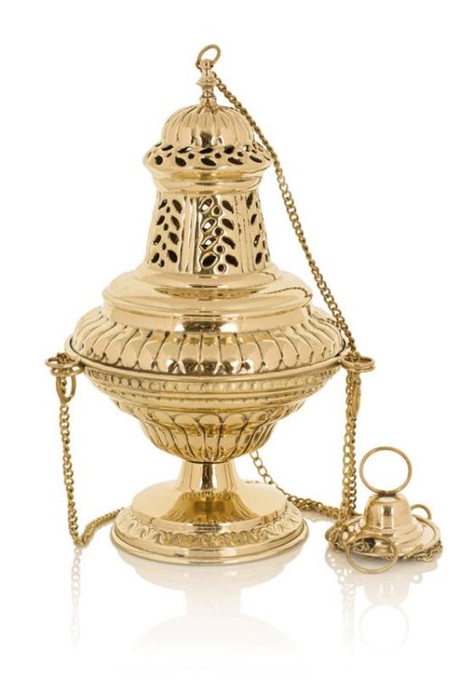 Kadzielnica kościelna mosiądz - 30 cm PO-08 cena 590,00 sklep e-religijne.pl