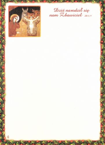 Papeteria religijna A5 - Boże Narodzenie 3 e-religijne.pl