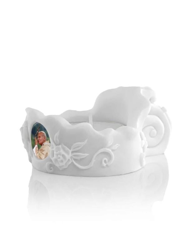 Świecznik na małe świeczki tealight św. Jan Paweł II sklep chrześcijański