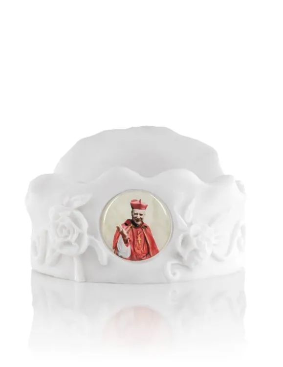 Świecznik na małe świeczki tealight kardynał Stefan Wyszyński sklep chrześcijański