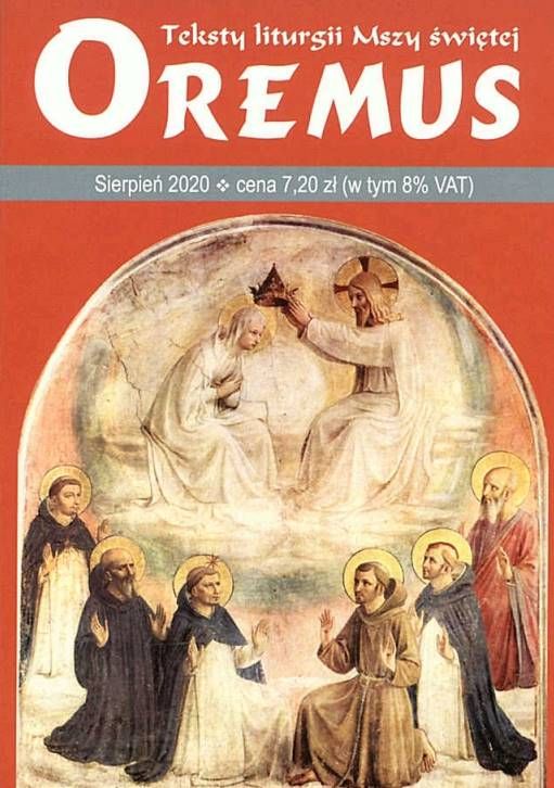 Księgarnia religijna - PROMIC Wydawnictwo księży Marianów - Oremus na SIERPIEŃ 2020 - teksty liturgii Mszy Świętej