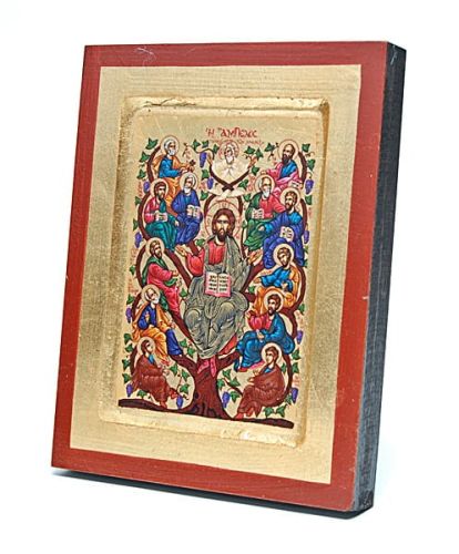 Ikona bizantyjska Jezus Chrystus Drzewo Życia 14 cm x 18 cm e-religijne.pl