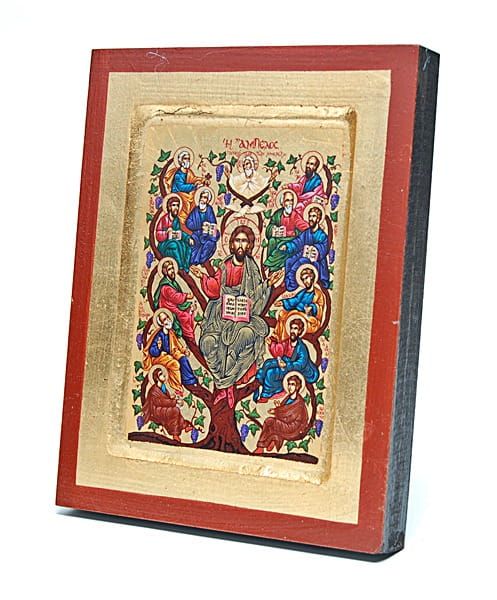 Ikona bizantyjska Jezus Chrystus Drzewo Życia 14 cm x 18 cm e-religijne.pl