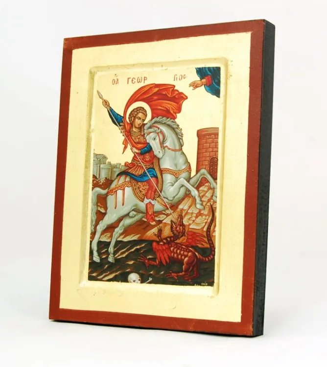 Ikona bizantyjska św. Jerzego 24 x 30 e-religijne.pl