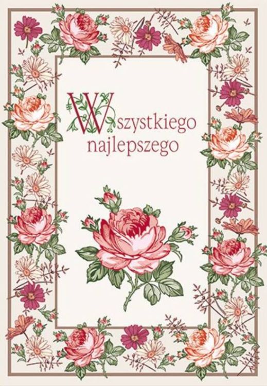 Księgarnia religijna - Wszystkiego najlepszego - karnet upominkowy z kopertą EDYCJA ŚWIĘTEGO PAWŁA
