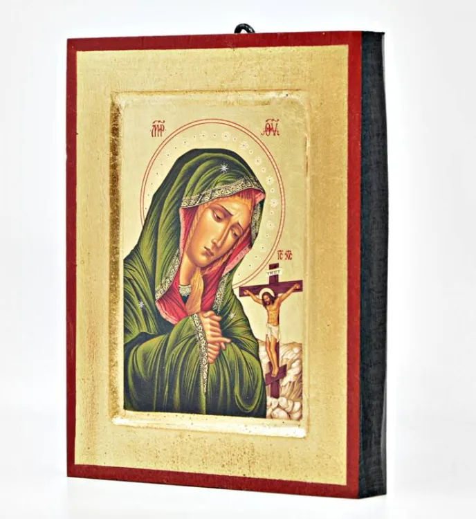 Bizantyjska ikona Matki Bożej Bolesnej 14 x 18 sklep chrześcijański