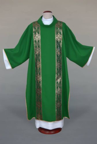 Dalmatyka zielona dla diakona 1-801-33 sklep liturgiczny szaty - alby  - komże