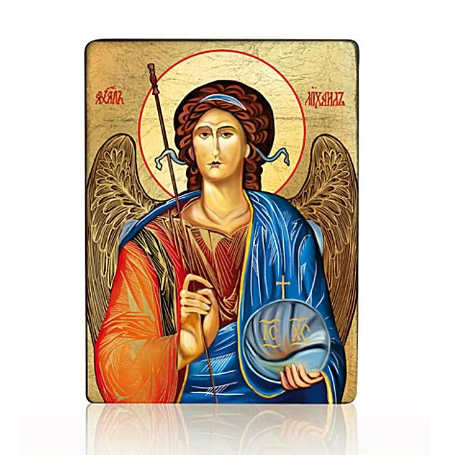 Największy wybór ikon religijnych - Archanioł MICHAŁ ikona 14 x 19,5 - sklep chrześcijański