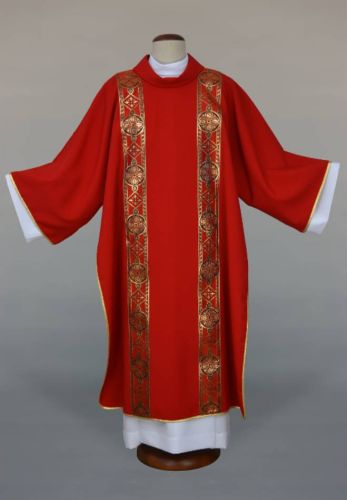 Dalmatyka czerwona dla diakona 1-801-22 sklep chrześcijański
