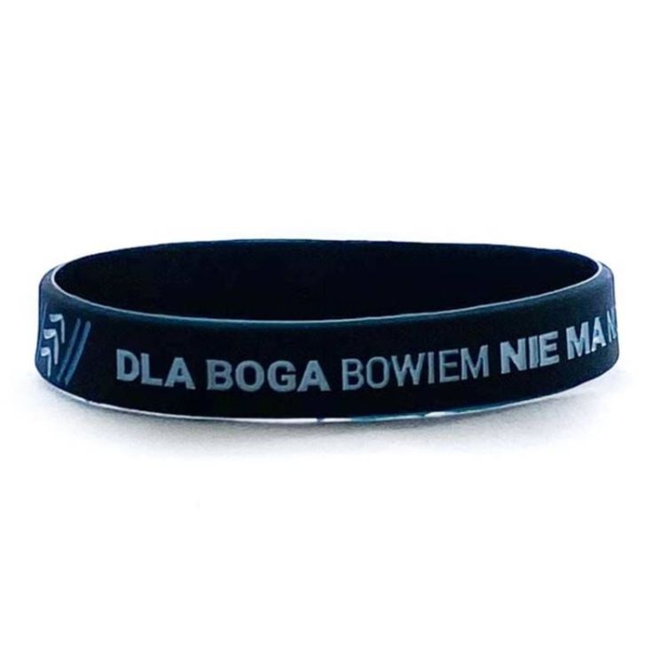 DLA BOGA BOWIEM NIE MA NIC NIEMOŻLIWEGO opaska silikonowa sklep chrześcijański