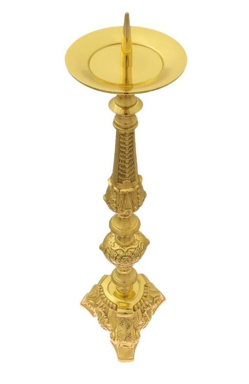 Lichtarz świecznik pod świece ołtarzowe wysoki 60 cm sklep chrześcijański artykuły liturgiczne