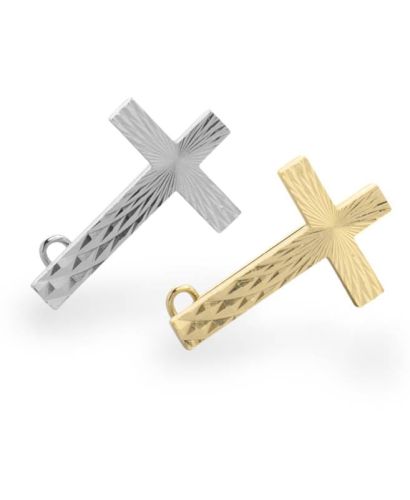 Krzyżyk metalowy do wpięcia w ubranie 1367/1368
