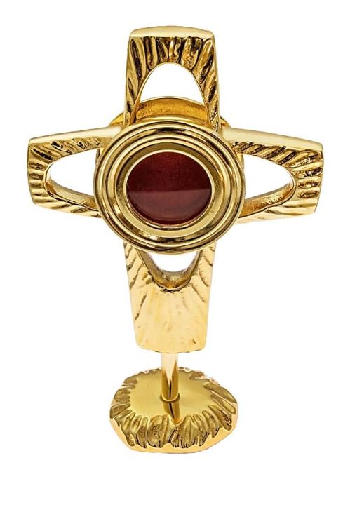 Sklep artykuły liturgiczne - Relikwiarz mosiężny HMCREL003 18 cm