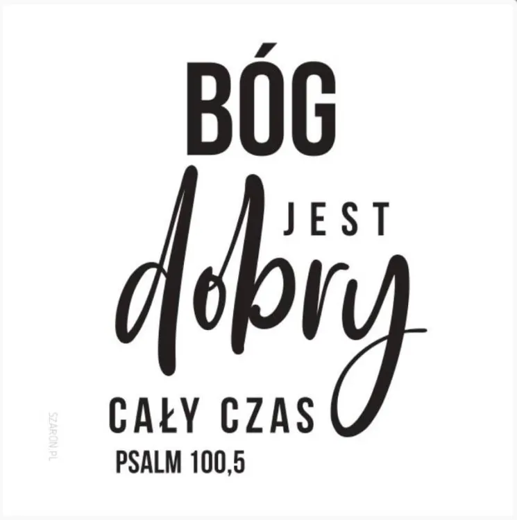 Sklep chrześcijański Podstawka korkowa "Bóg jest dobry cały czas" (Ps 100,5)