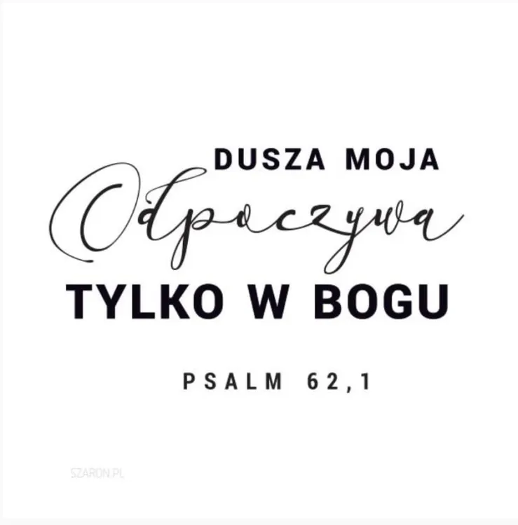 Księgarnia religijna sklep chrześcijański Podstawka korkowa "Dusza moja odpoczywa tylko w Bogu" (Ps 62,1)