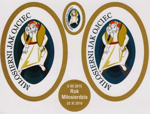 Naklejki na Rok Miłosierdzia. Pomoce duszpasterskie - sklep - księgarnia katolicka e-religijne.pl