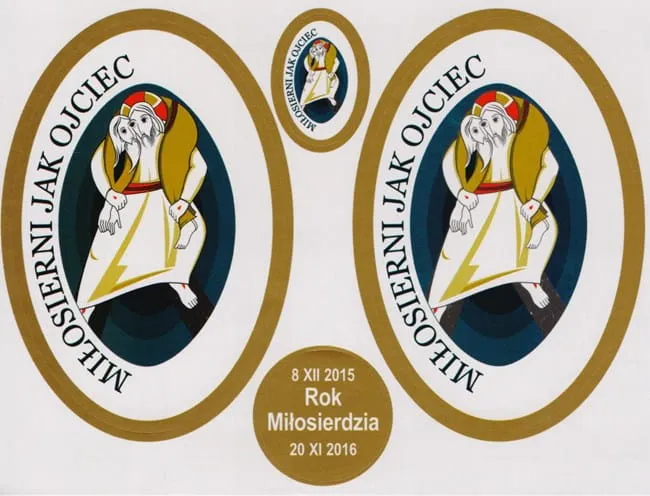 Naklejki na Rok Miłosierdzia. Pomoce duszpasterskie - sklep - księgarnia katolicka e-religijne.pl