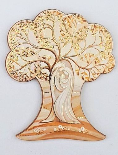 Sklep chrześcijański Magnes włoski DRZEWO - ŚWIĘTA RODZINA 6×7 cm