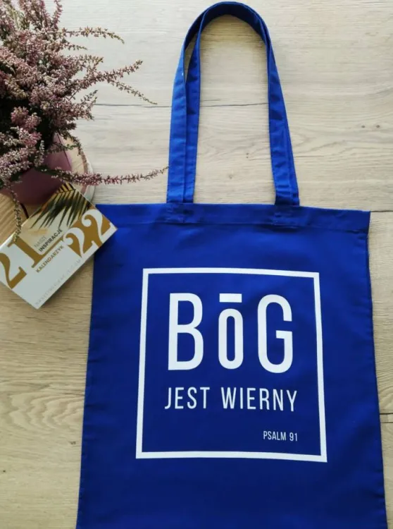 Torba bawełniana na zakupy "Bóg jest wierny" księgarnia religijna
