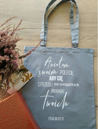 Torba bawełniana na zakupy "Aniołom swoim polecił ..." sklep chrześcijański