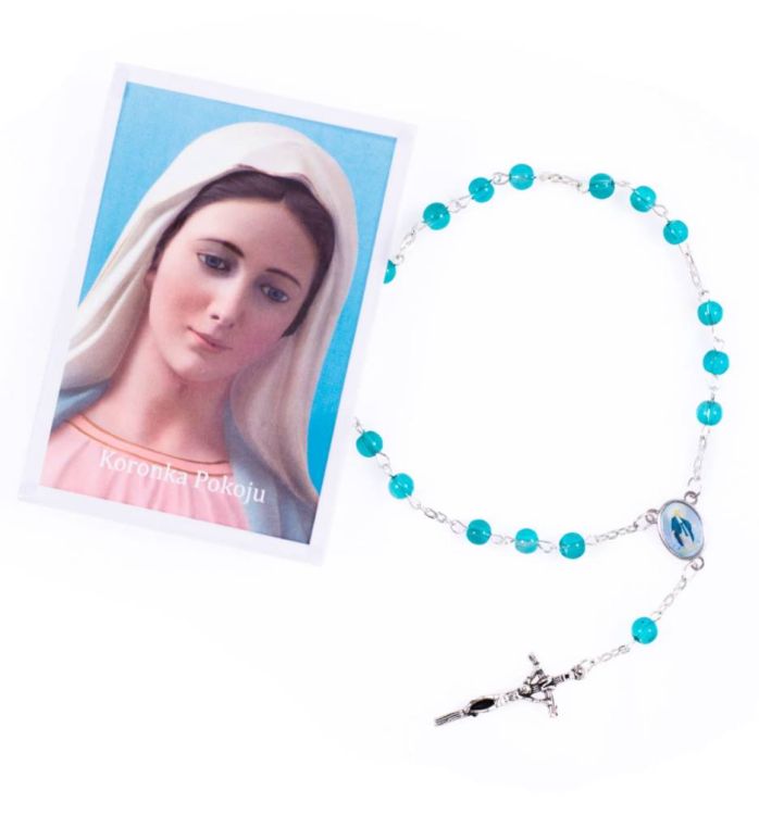 Koronka pokoju z krzyżem papieskim R958